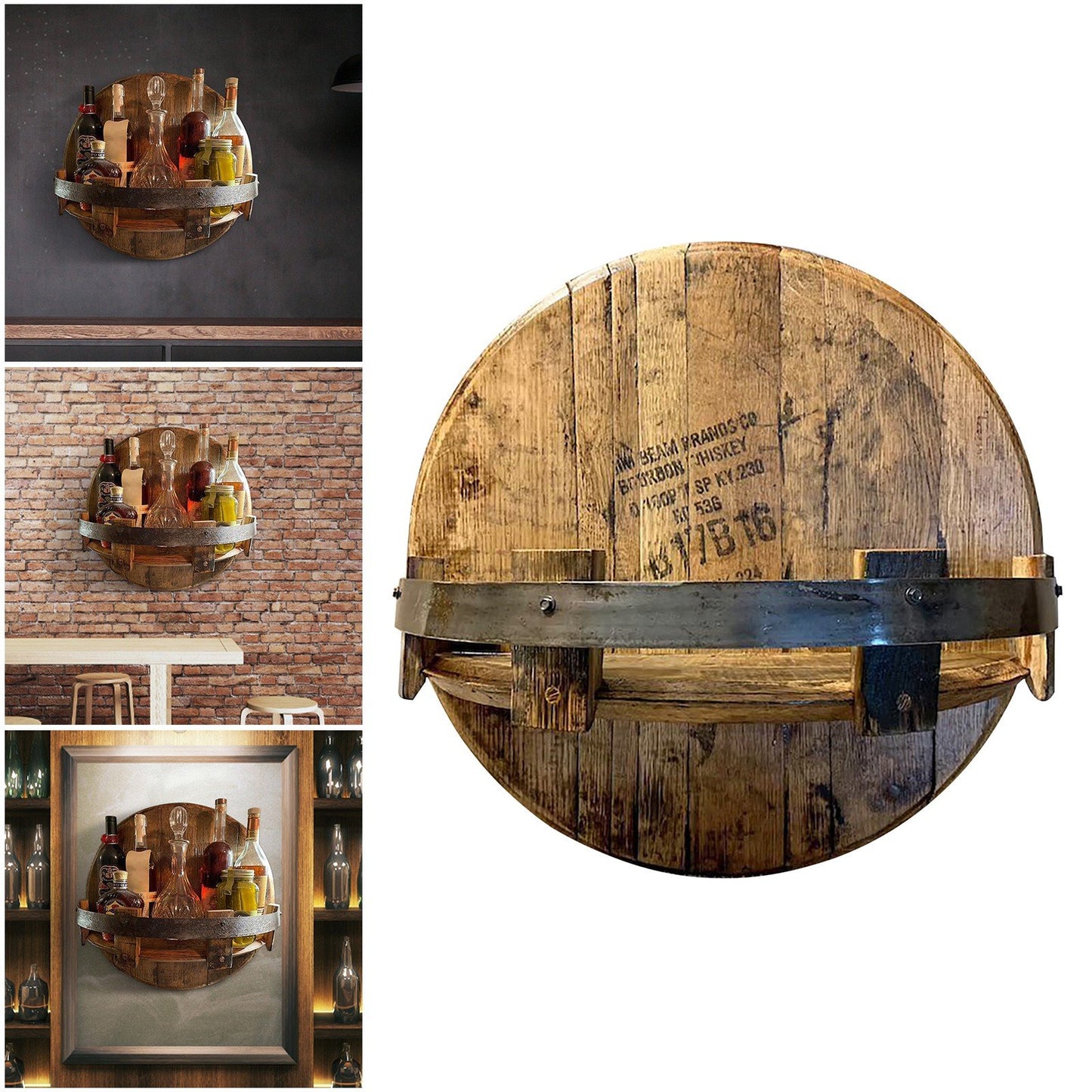 Buy More Save More! 🔥🔥Bourbon whiskey barrel shelf - Free Shipping