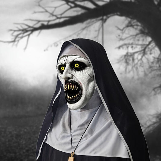 ✨Horror Latex Nun Mask😈