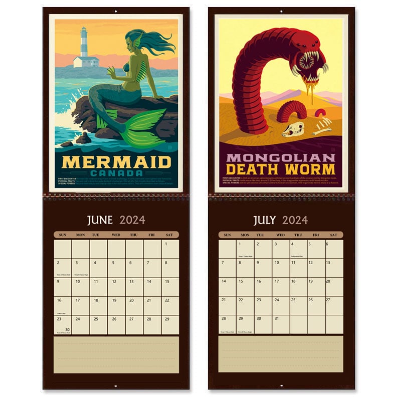 2024 Legends of the National Parks Wall Calendar