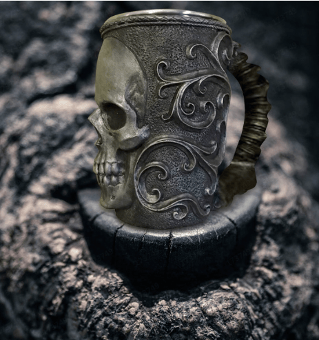 Necromancer Skull Mug Handicraft Cup Zombie Style