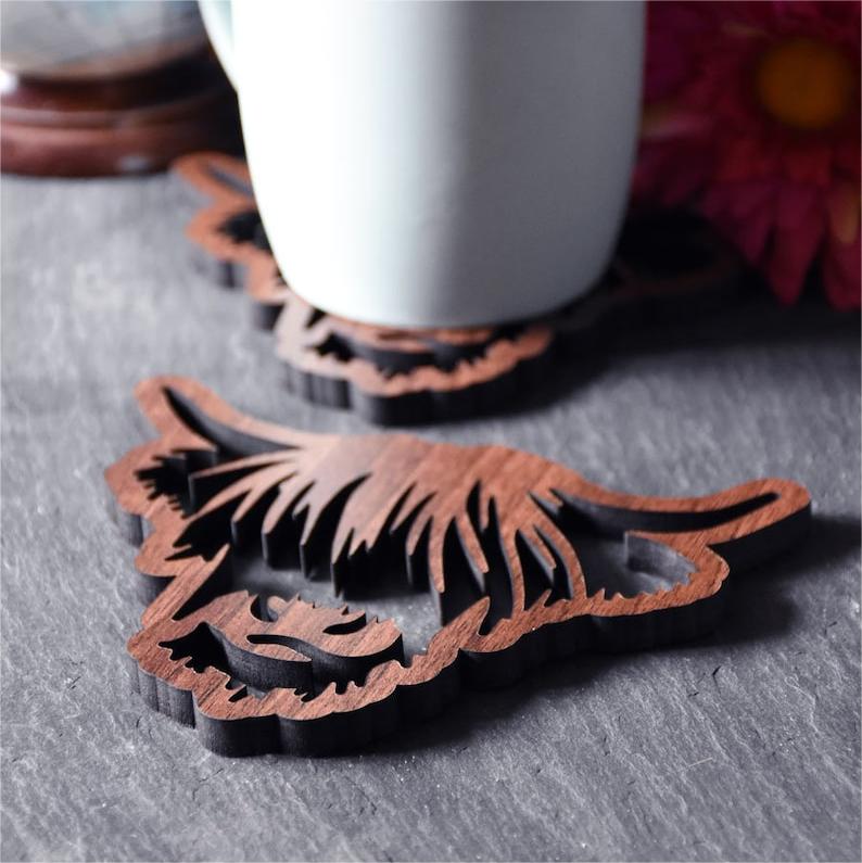 🐂Highland Cow Coaster