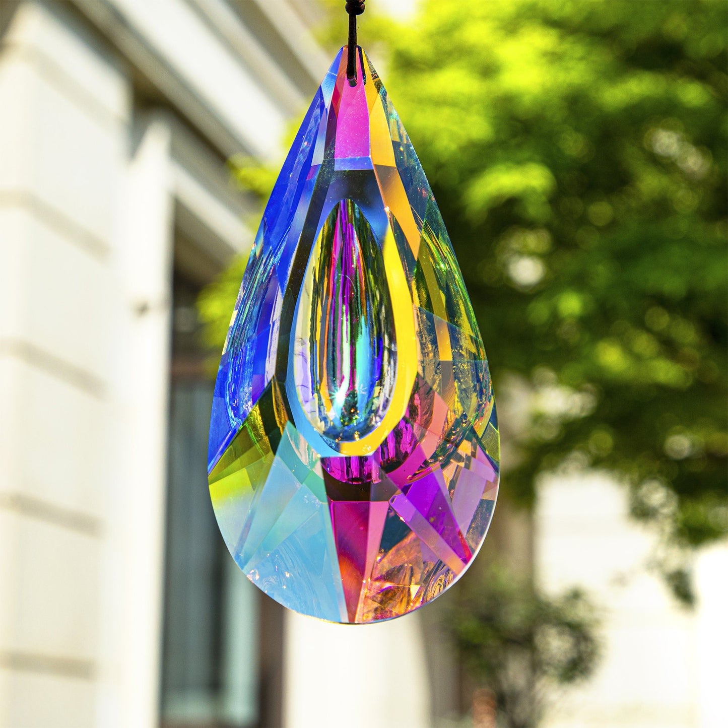 120mm AB-Color Hanging Crystals Prism Suncatcher