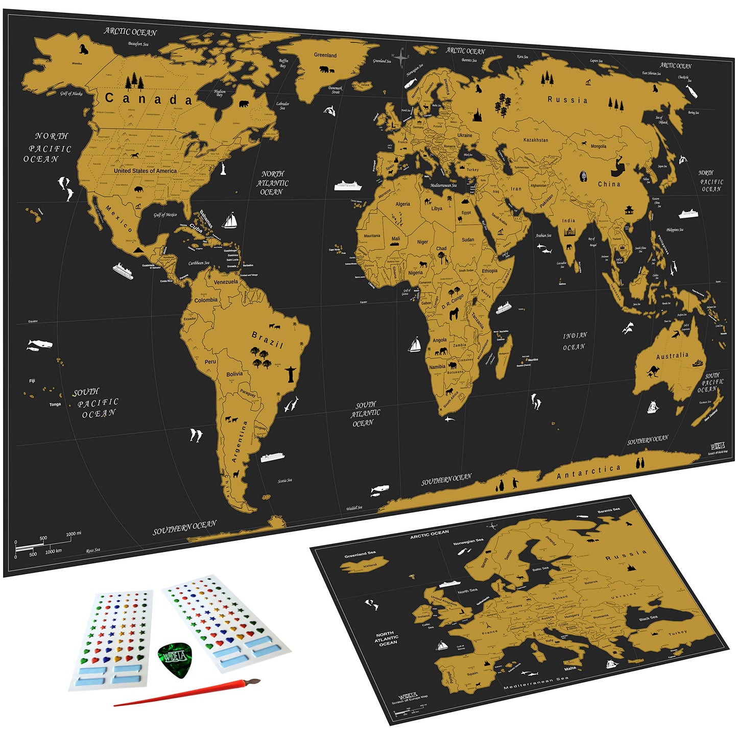 Scratch Map of the World