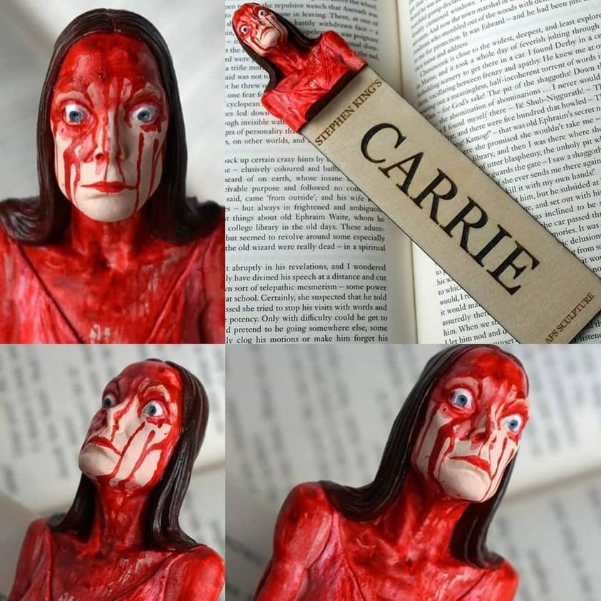 🎁Limited time 50% discount-3D human head horror bookmark