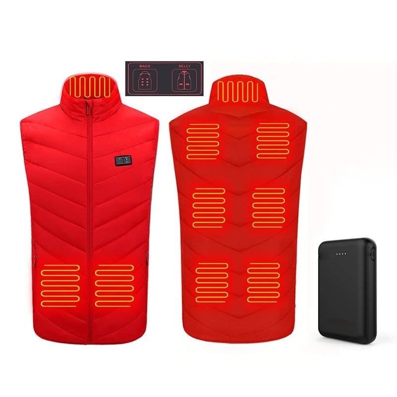 2024 Updated Version Two-touch LED Controller Heated Vest For Men & Women With Battery Pack(with batteries)