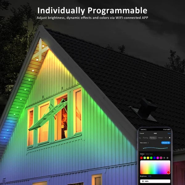 Early Christmas 49%OFF - Smart Rainbow LED Permanent Outdoor Light