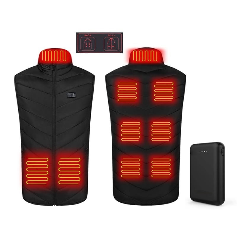 2024 Updated Version Two-touch LED Controller Heated Vest For Men & Women With Battery Pack(with batteries)