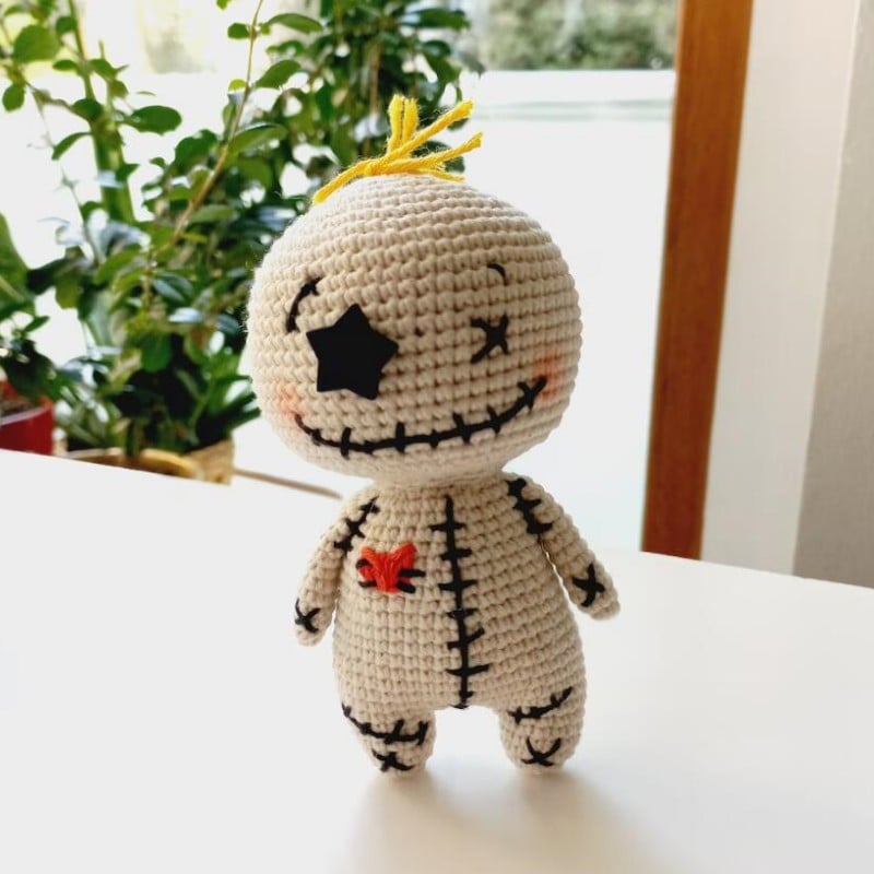 Handmade Crochet Halloween Cute Doll Decoration