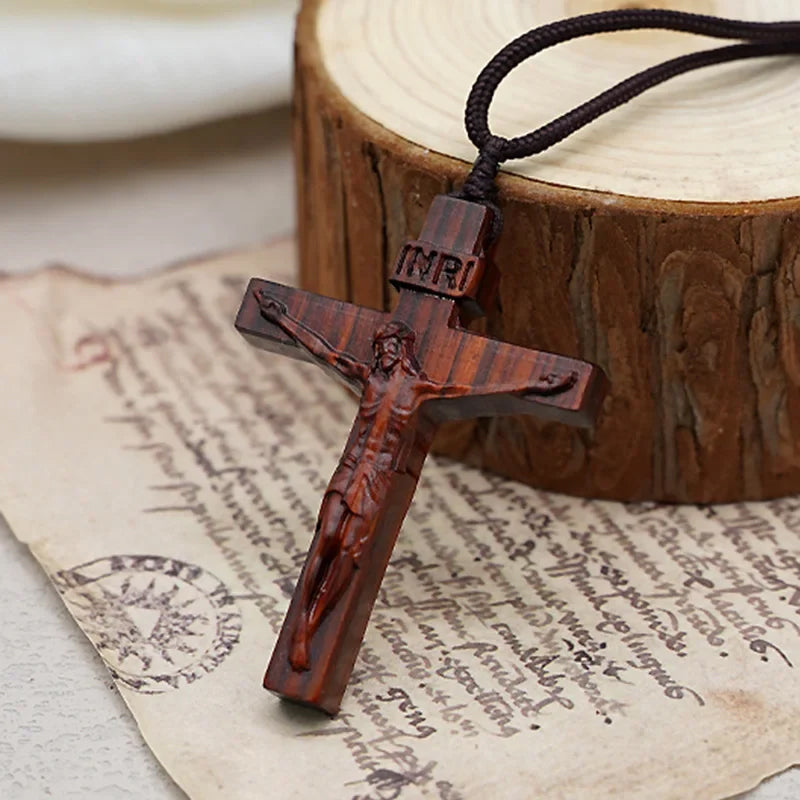 😍💥Special offer - Jesus Cross Wooden Necklace