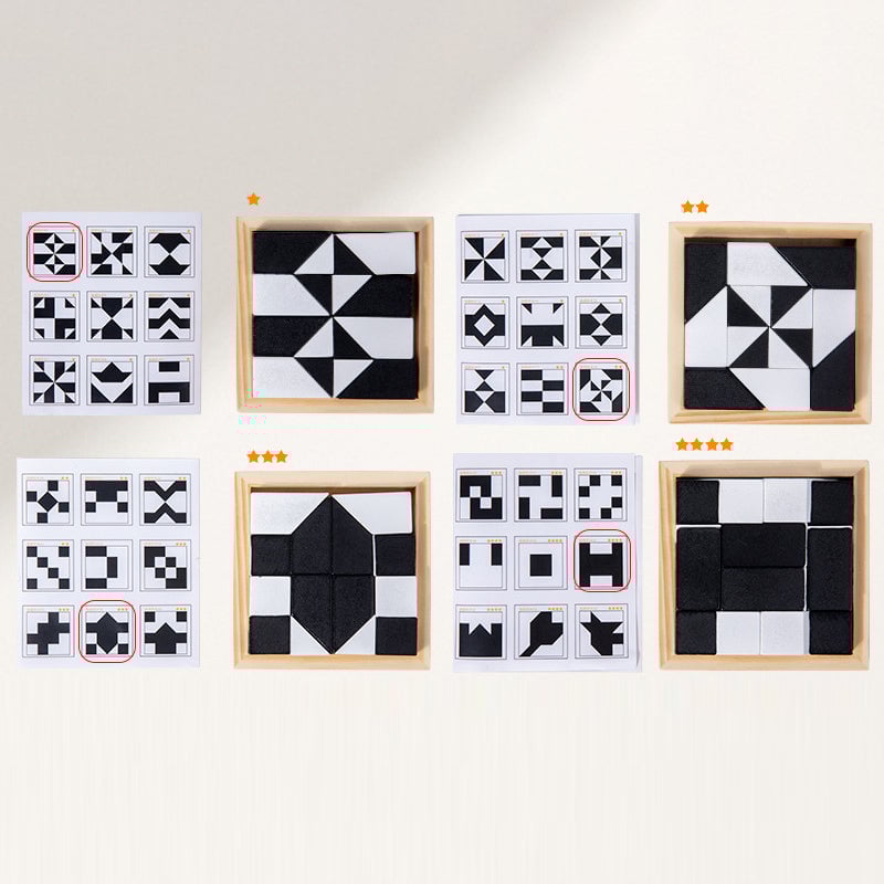 🖤🌟Puzzles Hidden Building Blocks Puzzles Toys