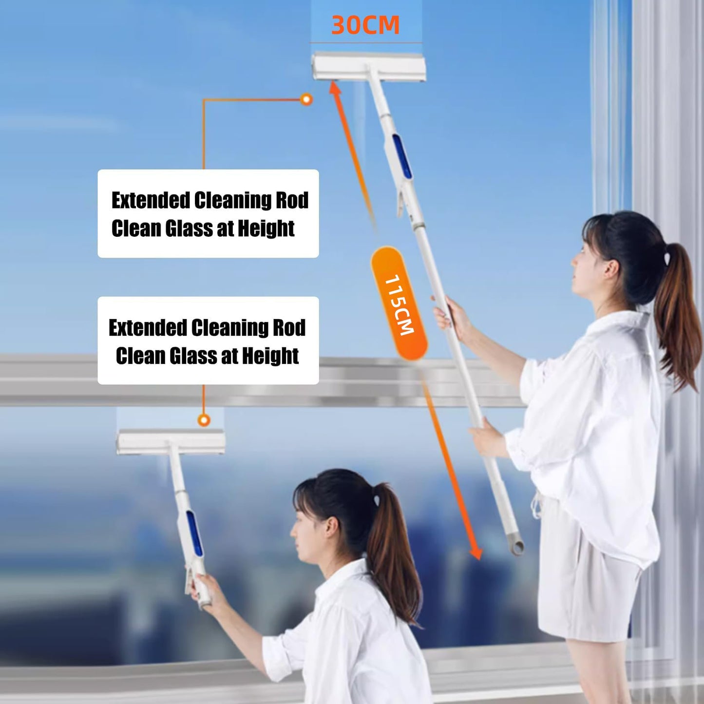 Squeegee for Window Cleaning with Spray