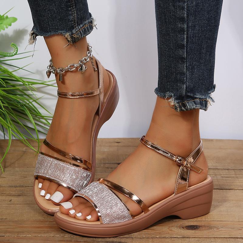 2024 New Women's Open Toe Wedge  Sandals