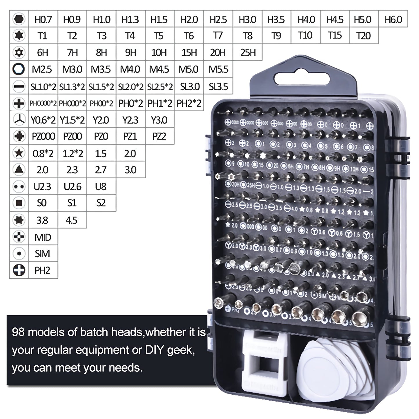 115 in 1 Magnetic Screwdriver Set