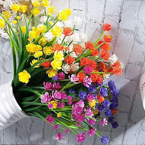 💖Outdoor Artificial Flowers💐1 Bundle(Includes 30 flowers)