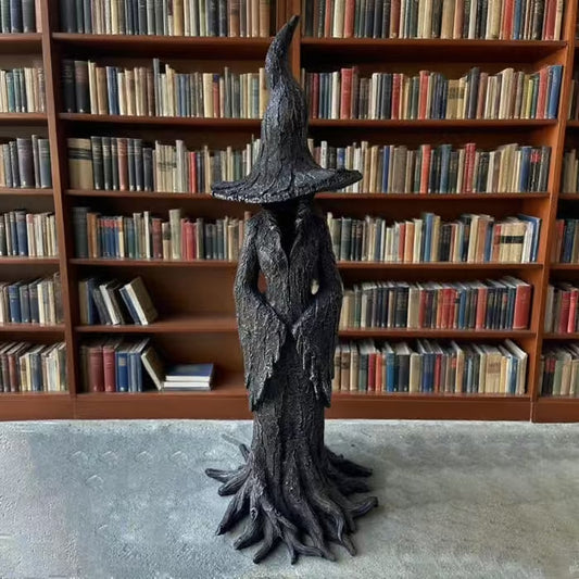 🔥LAST DAY 49% OFF - ❤️‍🔥🧙‍♀️Hand-Painted Enchanting Witch Statue: The Guardian of Your Home (✨Same as in the video)