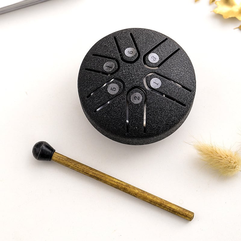 MINI STEEL TONGUE DRUM 3 INCH SOUND HEALING DRUM KIT