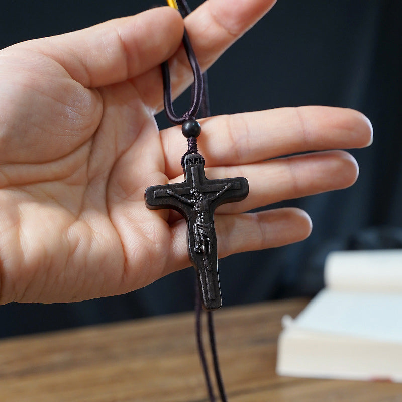 😍💥Special offer - Jesus Cross Wooden Necklace