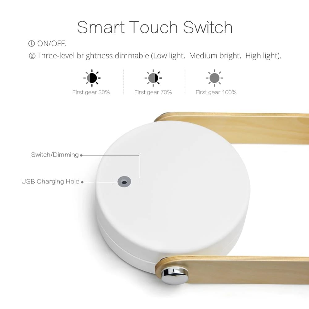 folding LED reading lamp