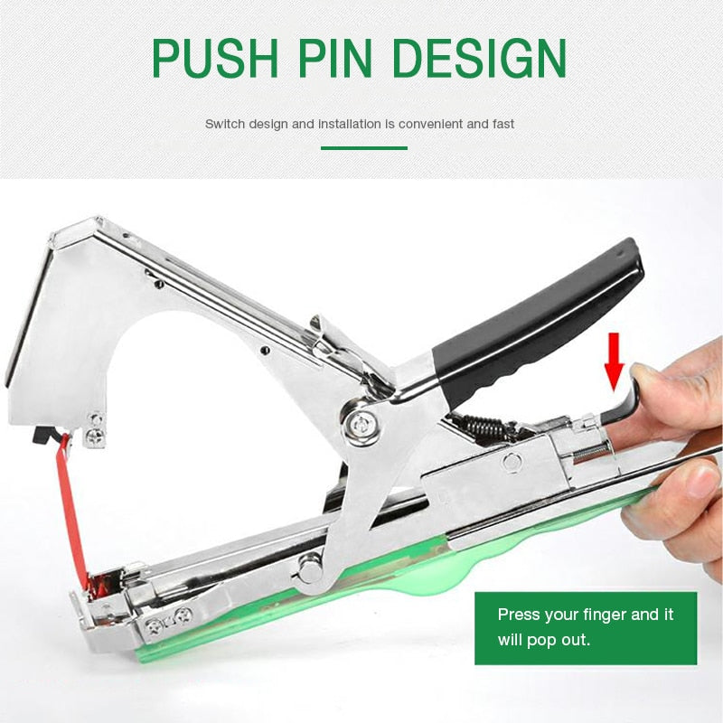 Garden plant tying machine