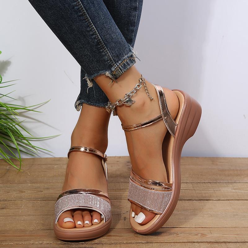 2024 New Women's Open Toe Wedge  Sandals