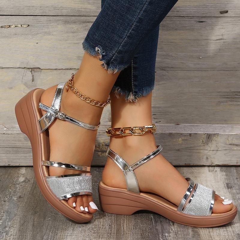 2024 New Women's Open Toe Wedge  Sandals