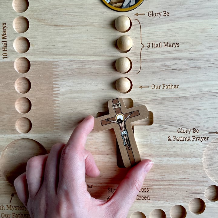 🎉The Best Gift For Children😍🔥Wooden Rosary Board