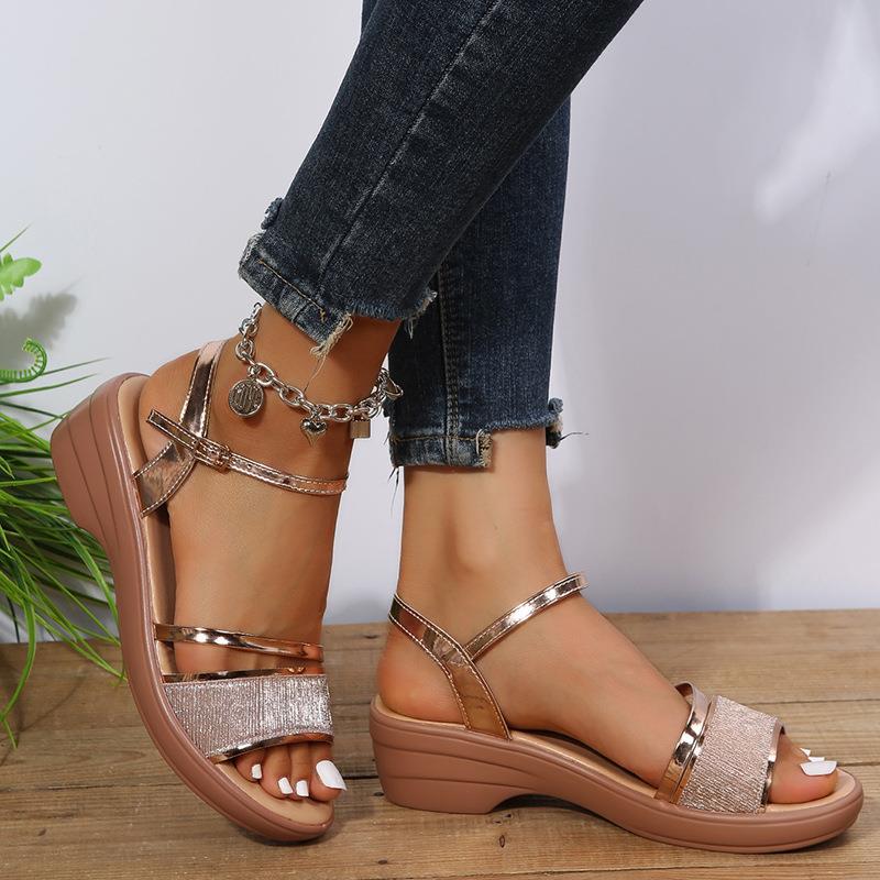 2024 New Women's Open Toe Wedge  Sandals