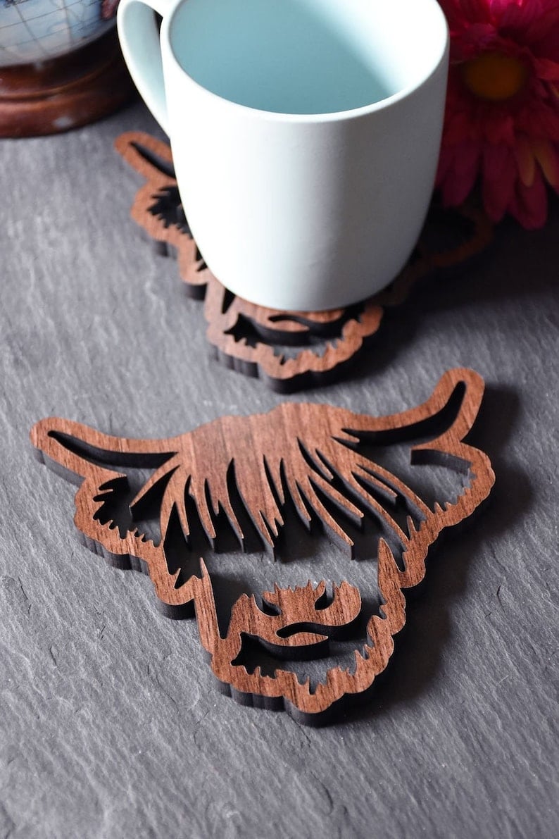 🐂Highland Cow Coaster