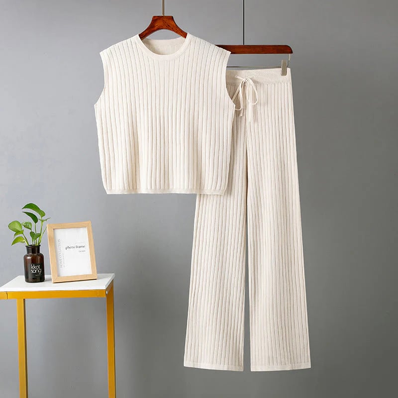 Women's Casual Sleeveless Top and Pants Set