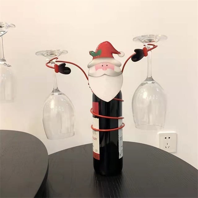 🎄 Holiday Wine Bottle Glass Holders