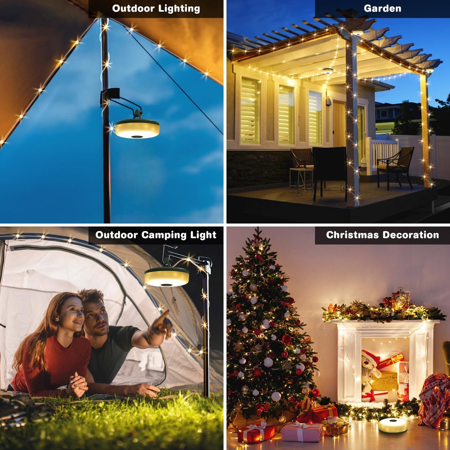 Camping Outdoor Waterproof Portable Stowable String Light