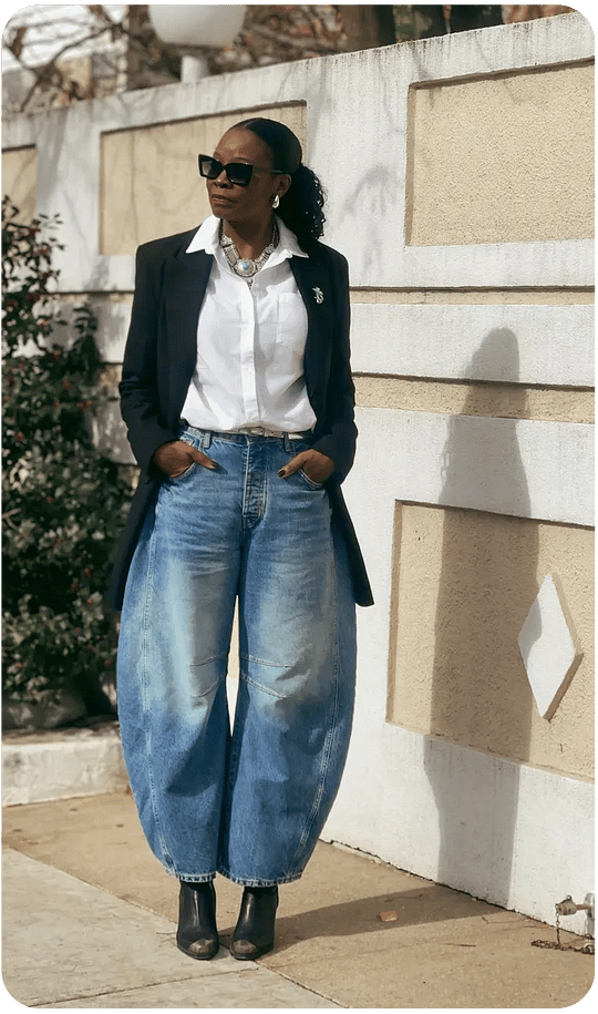 Mid-Rise Barrel Jeans (BUY 2 Free Shipping)