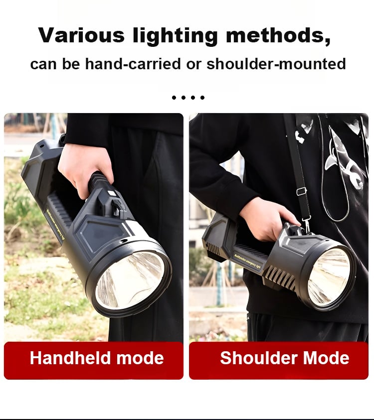 🔥50% OFF🔥New German 1000000 lumens Waterproof Spot Lights Handheld Large searchlight