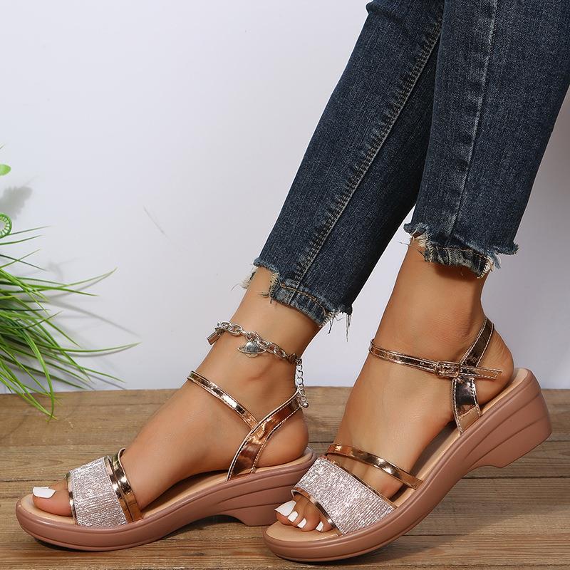 2024 New Women's Open Toe Wedge  Sandals