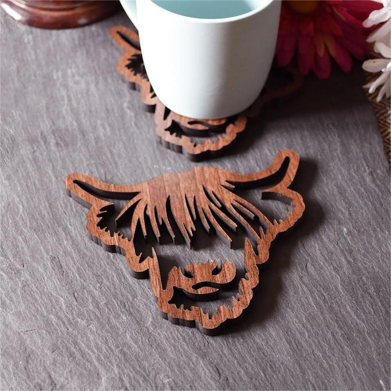 🐂Highland Cow Coaster