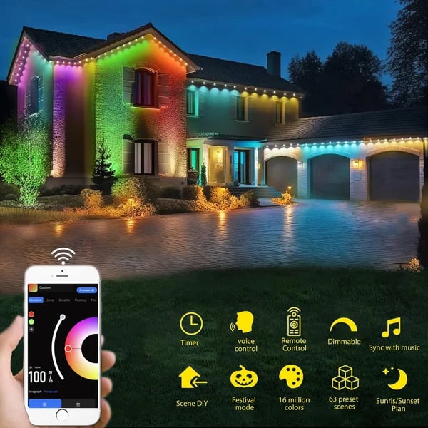 Early Christmas 49%OFF - Smart Rainbow LED Permanent Outdoor Light