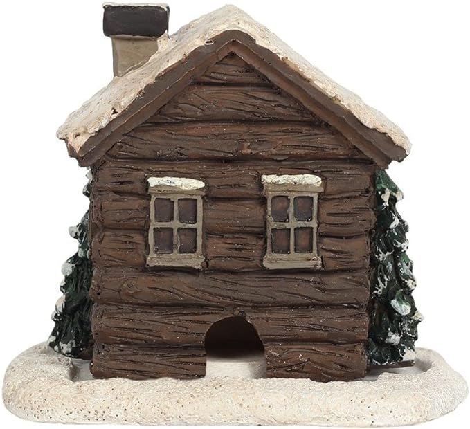 🏠Log Cabin Incense Burner with Smoking Chimney🎄Perfect Christmas Gift