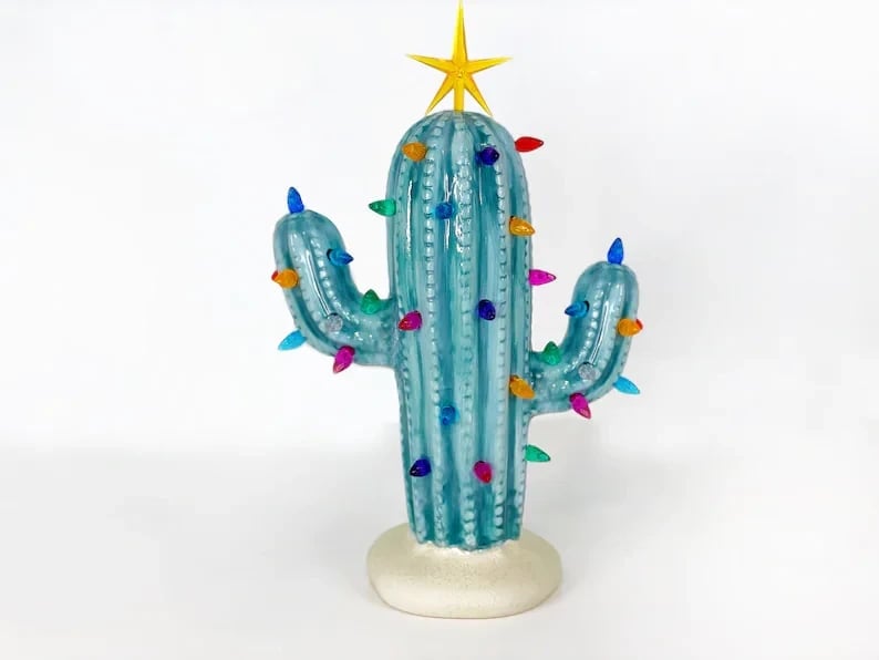 🌵Vintage Christmas Luminous Cactus✨