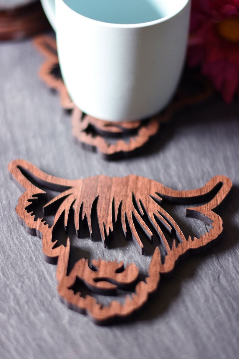 🐂Highland Cow Coaster