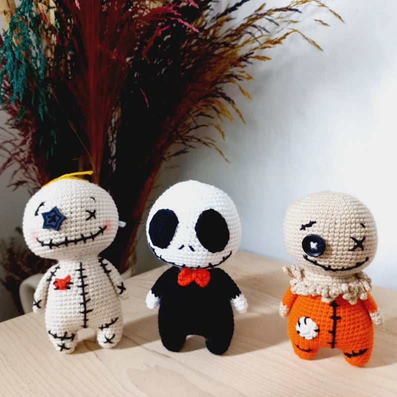 Handmade Crochet Halloween Cute Doll Decoration