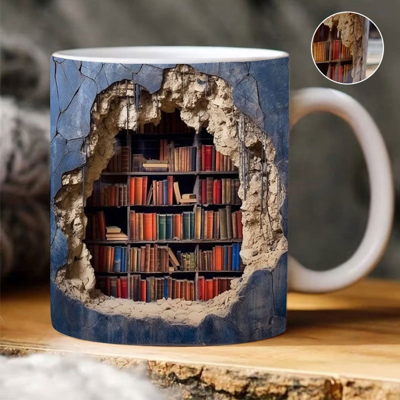 3D bookshelf cup