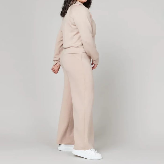 Long Sleeve Wide Leg Jumpsuit