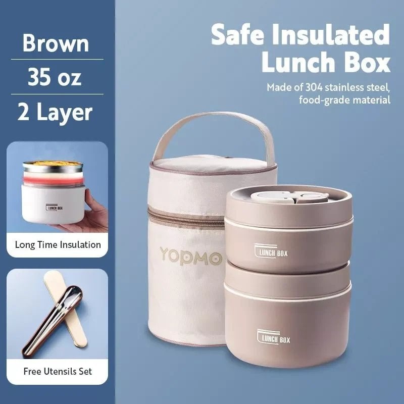 (Promotion 49% OFF) Portable Insulated Lunch Container Set - BUY 2 FREE SHIPPING