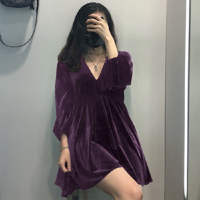 Velvet Mini Dress