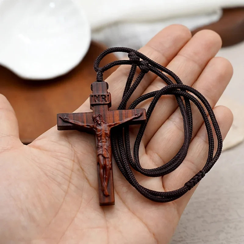 😍💥Special offer - Jesus Cross Wooden Necklace