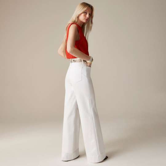 Tall Wide Leg Denim Trouser (Buy 2 Free Shipping)