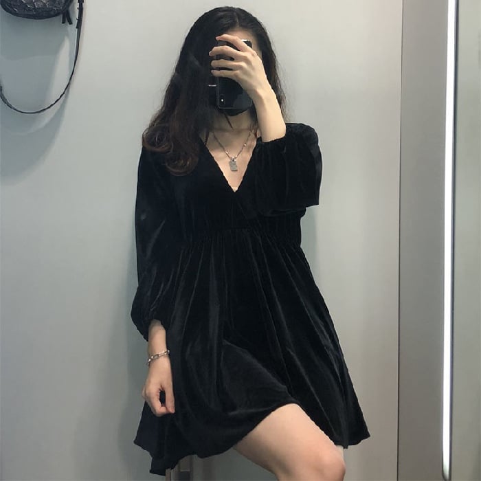 Velvet Mini Dress