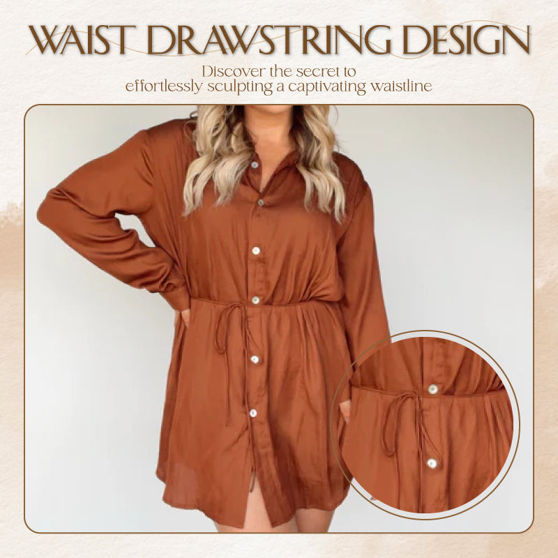 Women's Solid Color Long Sleeve Shirt Suit