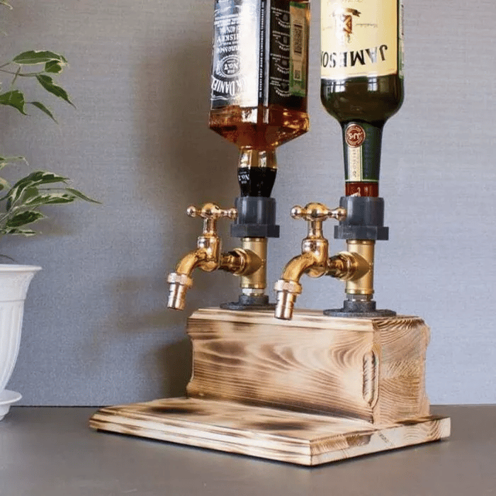 💥PROMOTION 49%OFF💥Liquor Alcohol Whiskey wood Dispenser