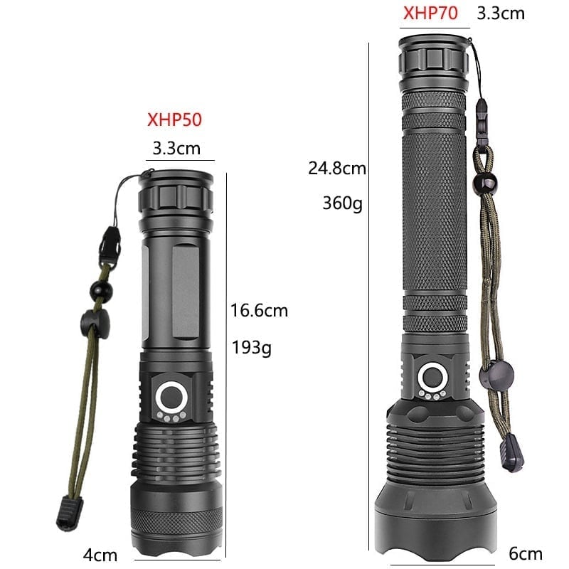 🔥SALE 49% OFF🔥 - LED Rechargeable Tactical Laser Flashlight 90000 High Lumens